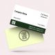 visiting card business design for company secretary format design sample firm guidelines images green and white background