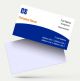 visiting card business design for company secretary format design sample firm guidelines images blue and gray background