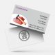 visiting card for construction company- civil contractor- building background psd free sample with background download