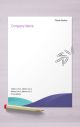 Creative and professional letterhead design with abstract elements, Innovative letterhead design for professionals seeking uniqueness, Professional letterhead design with a modern twist