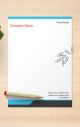 Minimalist letterhead design for a clean and professional look. Elegant and stylish letterhead design for professionals