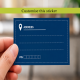 Blue Navy Color Address Label