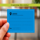 Cobalt Blue Color Address Label