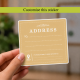 Gold Color Address Label