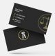 Advocate lawyer business visiting card model with sample design cdr images format online free download black background