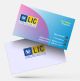 life insurance advisor LIC Agent  visiting business card online design format template sample images download pink n yellow