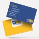 life insurance advisor LIC Agent  visiting business card online design format template sample images download blue n yellow background