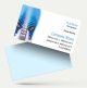 eye hospital ophthalmologist- optometrist- clinic doctor business visiting card design blue color