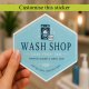Turquois Color Diamond Shape Sticker