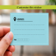 Turquoise Color Address Label