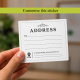 White Color Address Label