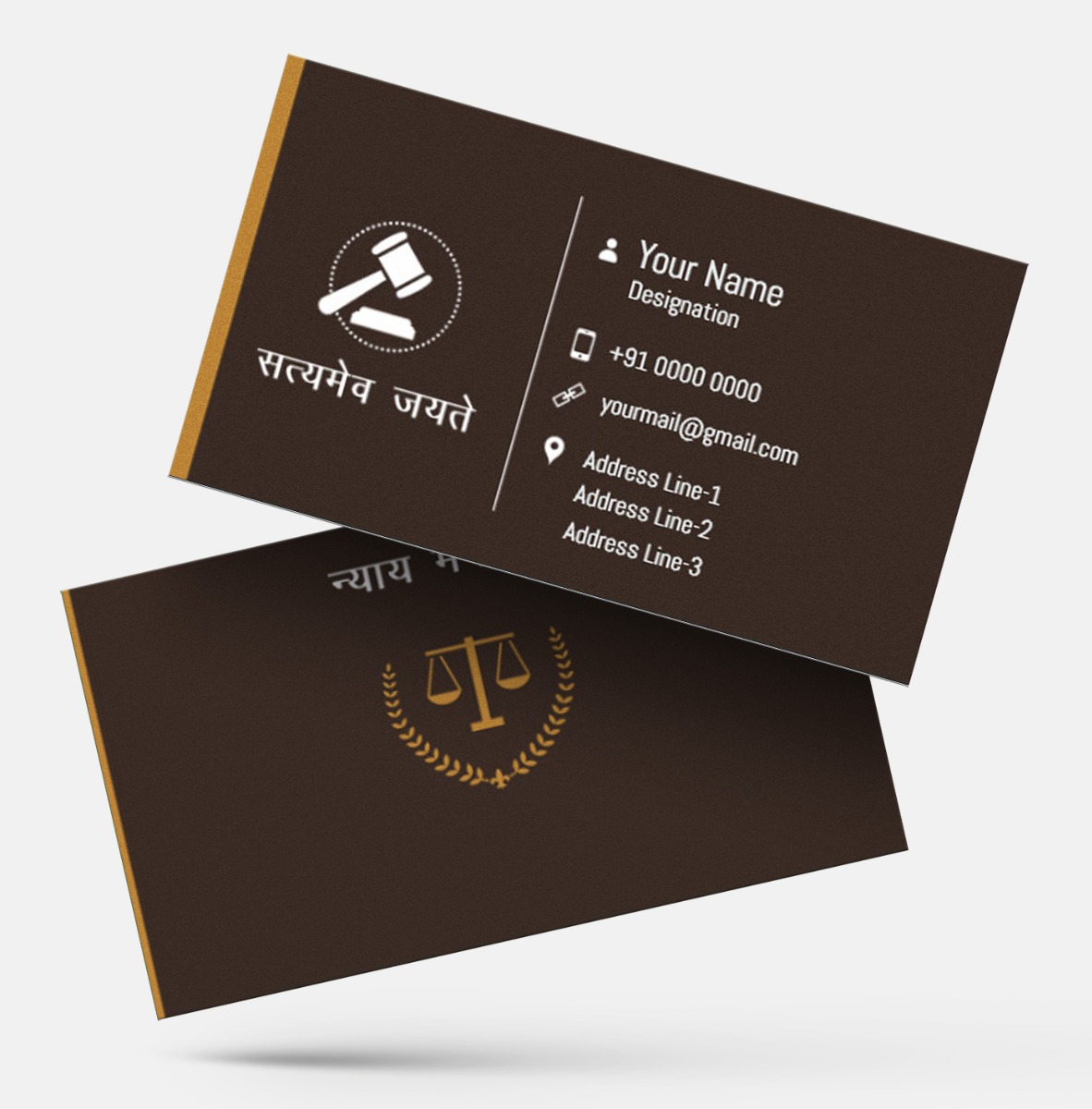Best Advocate Visiting Card Design