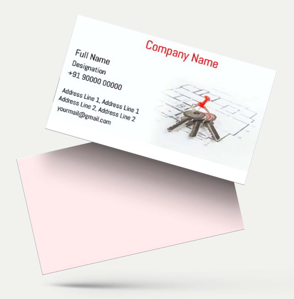 Property Dealer Visiting Card Matter