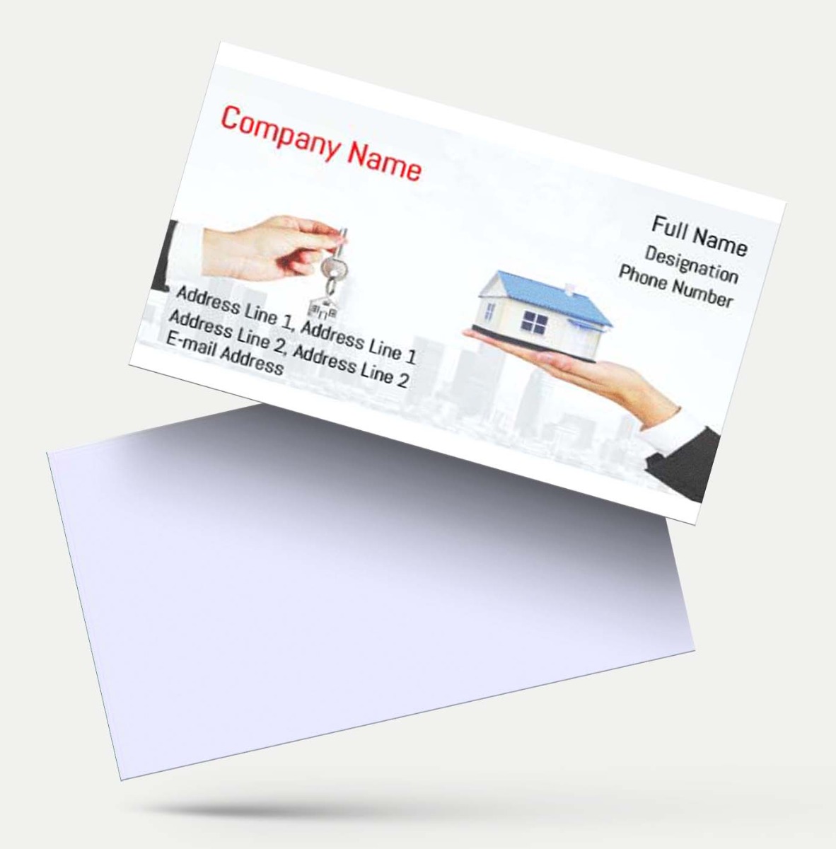 Stylish Real Estate Visiting Card Design