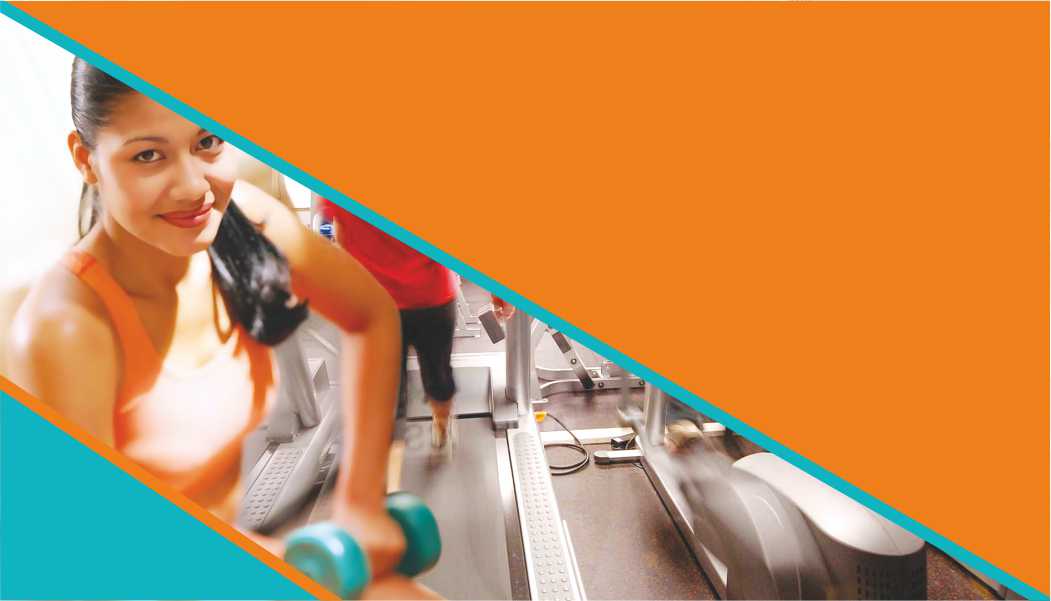 Visiting Card In this visiting card, a woman is running on treadmill