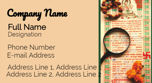 Visiting Card In this visiting card design orange colour is used for the background along with ...