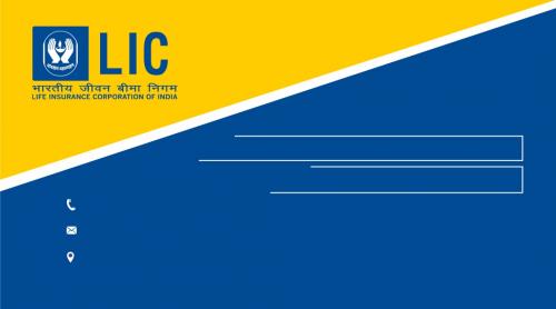 Visiting Card Decently Designed Visiting Card For Lic Agent With White And Blue Background Simply Fill Your Details And Get Ready Your Visiting Card Within A Minute Printasia In